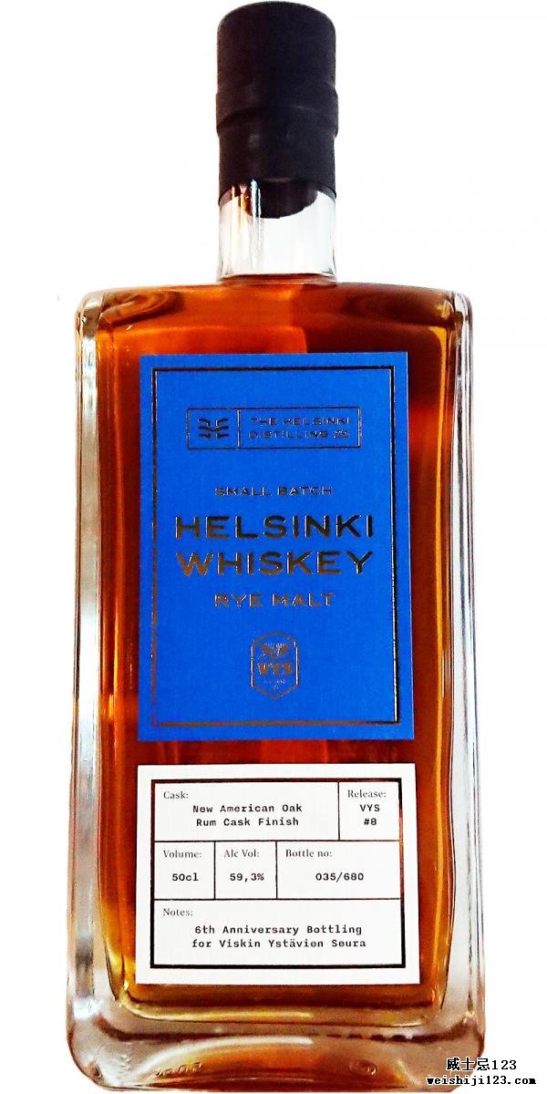 Helsinki Whiskey Rye Malt - Release VYS #8