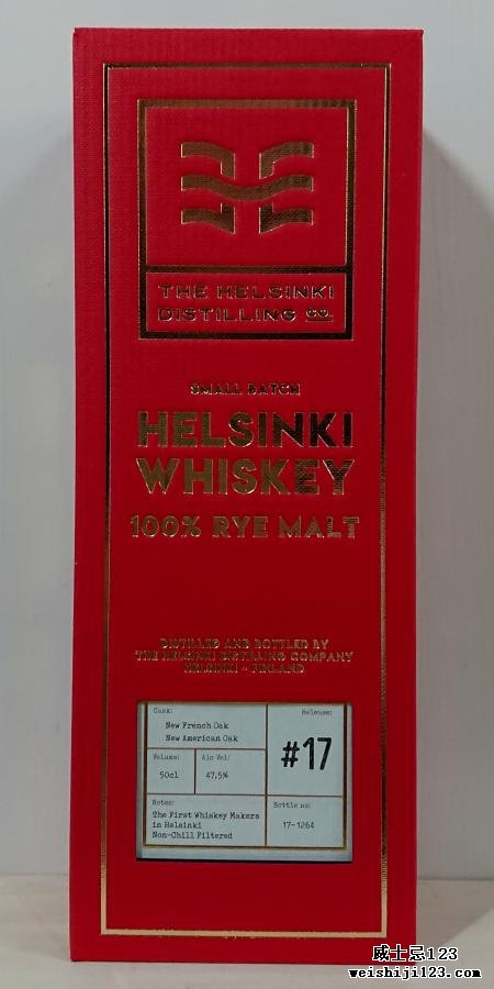 Helsinki Whiskey 100% Rye Malt - Release #17